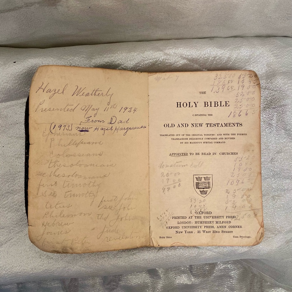 Antique 1924 Holy Bible